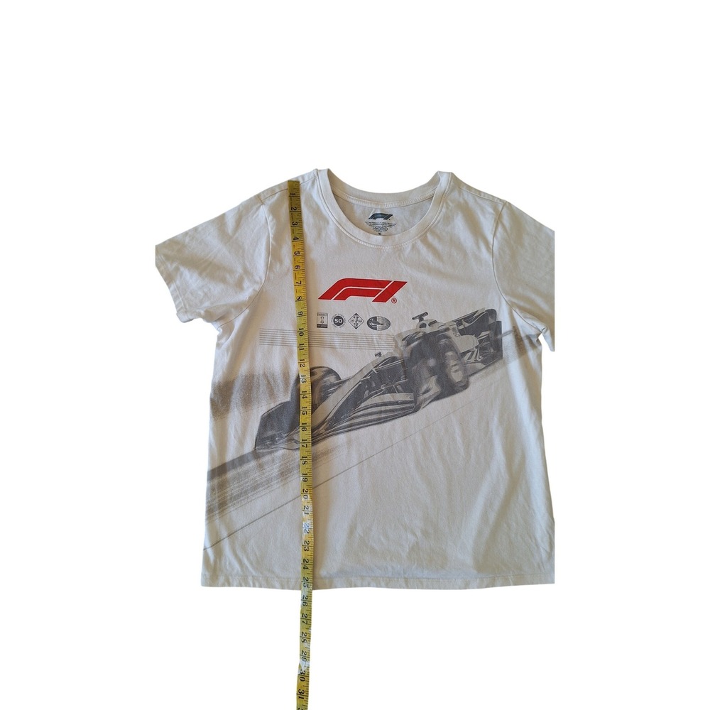 Formula 1 F1 Grand Prix Racing Graphic T-Shirt White Hybrid Apparel XL Mens